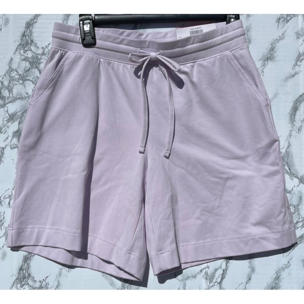 Style & Co Womens XS Lavender Fog Cotton Blend Drawstring Shorts